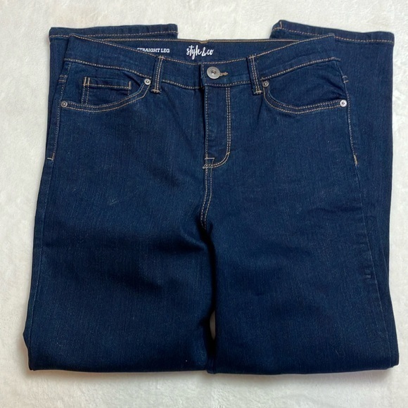 Style & Co. Denim - Style & Co. Cotton Blend Denim Straight Leg Jeans Size 10P